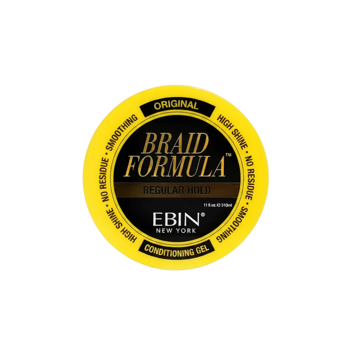 Ebin Braid Formula Lock 'n Pomade Conditioning Gel Regular Hold 180ml | High-Shine Smoothing Wax
