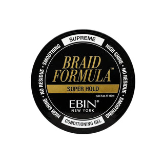 Ebin lock n pomade braid formula conditioning gel super hold 180ml hair styling pomade jar