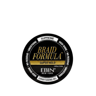 Ebin lock n pomade braid formula conditioning gel super hold 310ml hair styling pomade jar