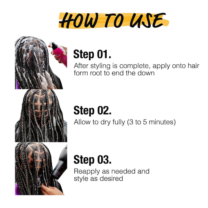 Ebin Braid Formula Menthol Setting Mousse Smoothing & Shine 354ml | Cooling Braid Foam