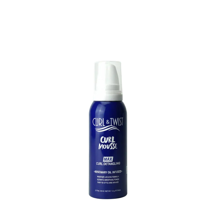 Ebin Curl & Twist Curl Detangling Mousse 80ml | Travel Size Mini Styling Foam