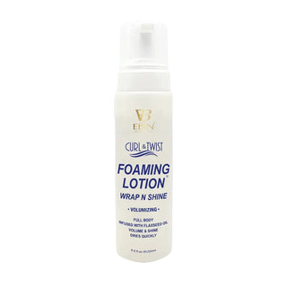 Ebin curl and twist volumizing foaming lotion 250ml bottle body boosting styling mousse