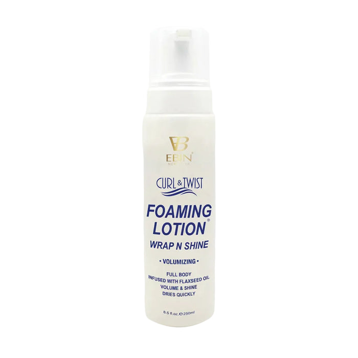 Ebin curl and twist volumizing foaming lotion 250ml bottle body boosting styling mousse