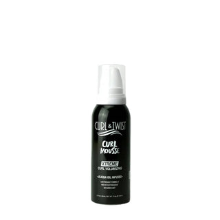 Ebin curl and twist xtreme curl volumizing mousse 80ml travel size styling foam bottle
