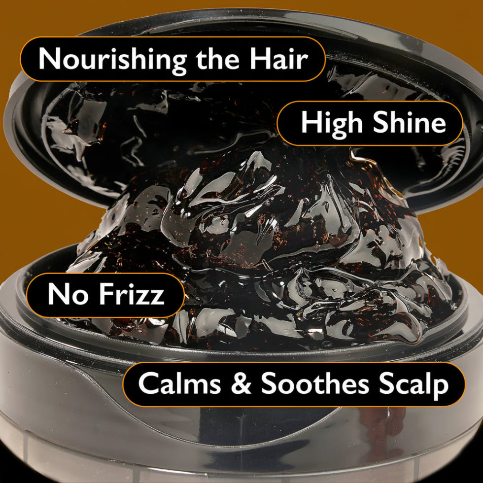 Ebin Melt'n styling gel black castor oil and keratin 2423ml extra large tub for smoothing hair edges