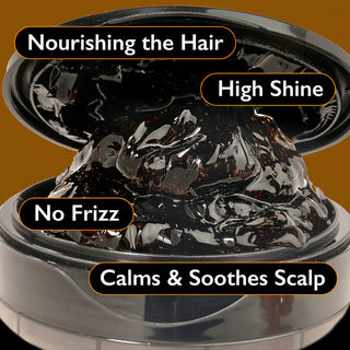 Ebin Melt'n styling gel black castor oil and keratin 2423ml extra large tub for smoothing hair edges