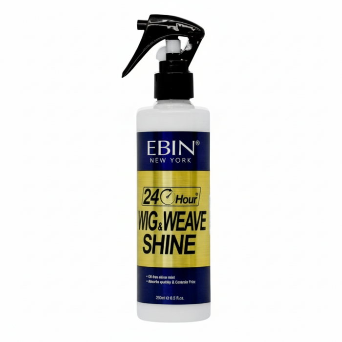 Ebin New York 24 Hour Wig and Weave Shine 250ml long lasting gloss spray