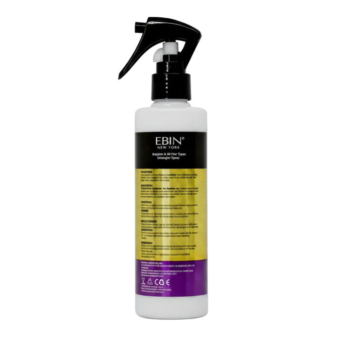 Ebin New York 5 Second Argan Oil Brazilian Detangler 250ml conditioning spray bottle