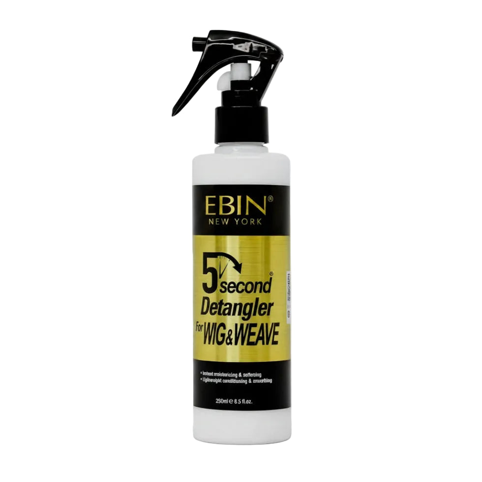 Ebin New York 5 Second Argan Oil Wig and Wave Detangler 250ml conditioning spray bottle