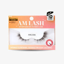 Ebin New York Cattitude 5D AM lashes multi-dimensional volume synthetic strip eyelash pack box