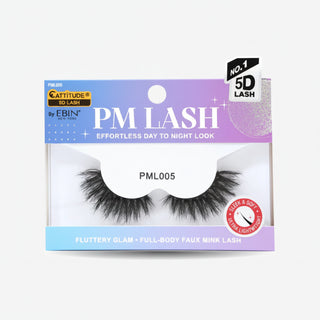 Ebin New York Cattitude 5D PM lashes multi-layered high volume strip eyelashes pack box