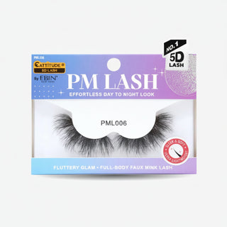 Ebin New York Cattitude 5D PM lashes multi-layered high volume strip eyelashes pack box