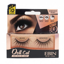 Ebin New York Doll Cat 3D lashes multi-dimensional wispy volume strip eyelashes pack box