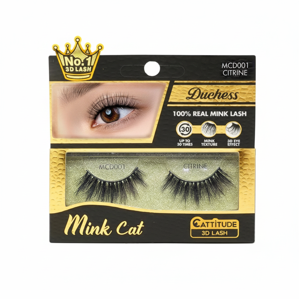 Ebin New York Duchess 3D Mink Lashes | MCD001–MCD009 | Luxury Wispy Mink Lashes