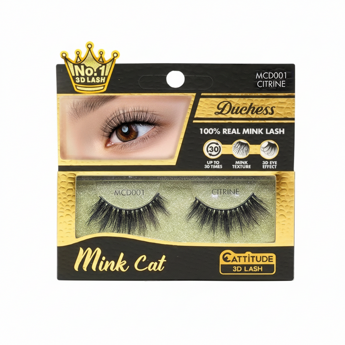 Ebin New York Duchess 3D Mink Lashes | MCD001–MCD009 | Luxury Wispy Mink Lashes