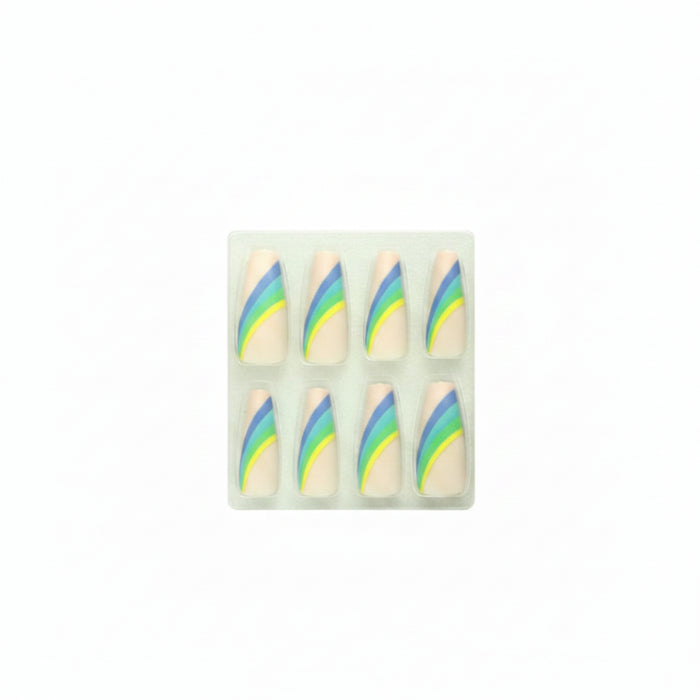 Ebin New York Empire Dream Radiant Horizon Nails | Glamorous Ready-to-Wear Press On Nails
