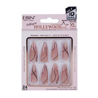 Ebin New York Falling in Hollywood Nails | Glamorous Ready-to-Wear Press On Nails