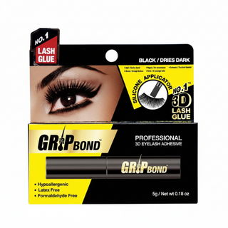 Ebin New York Grip Bond Black Eyelash Adhesive 5g long lasting lash glue