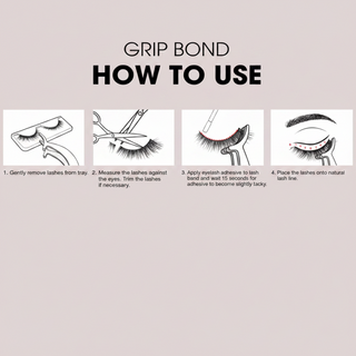 Ebin New York Grip Bond White Eyelash Adhesive 5g strong long lasting lash glue