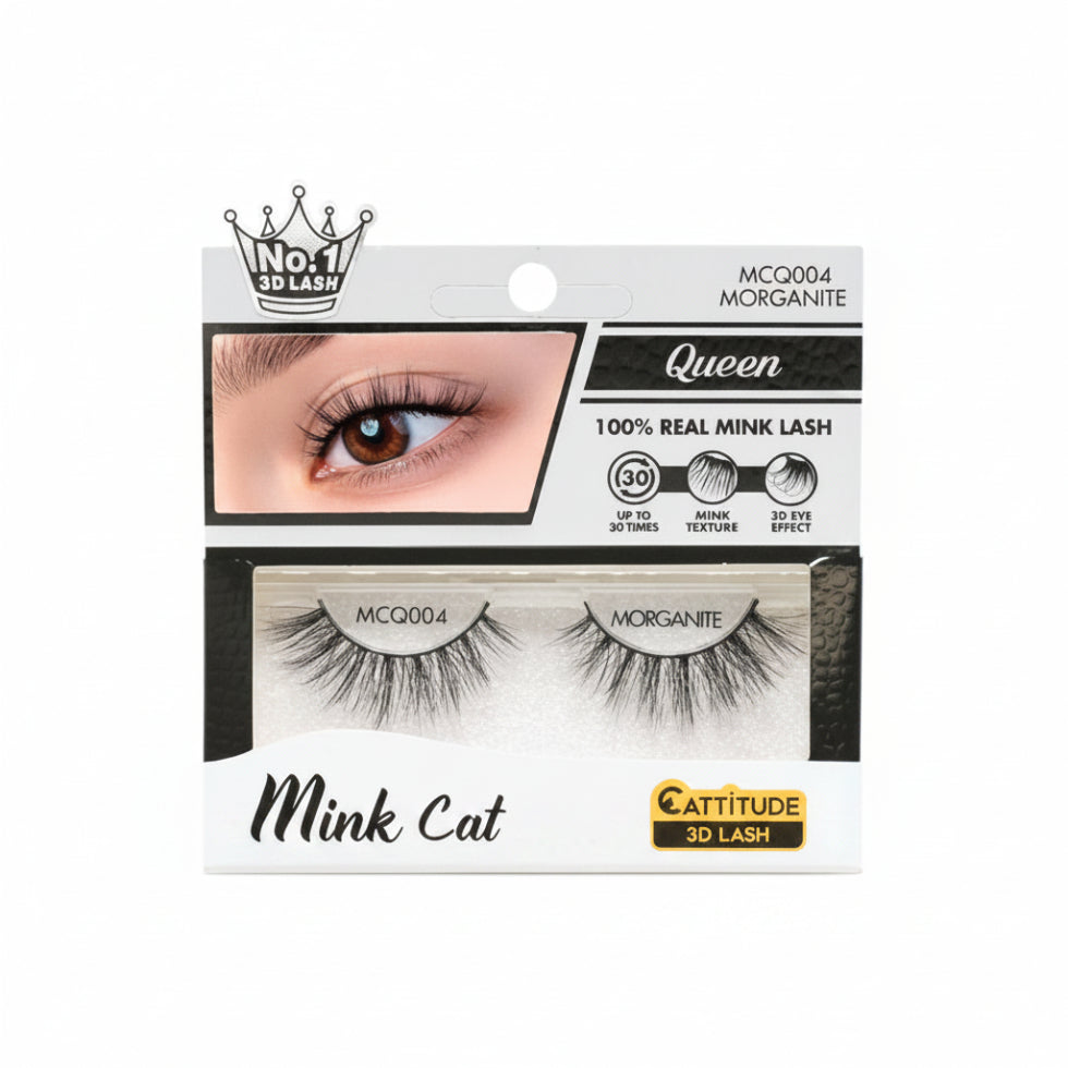 ebin new york mcq004 morganite 3d lashes cat queen luxury mink lashes reusable false eyelashes product