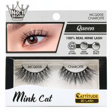 ebin new york mcq008 charoite 3d lashes cat queen luxury mink lashes reusable false eyelashes product