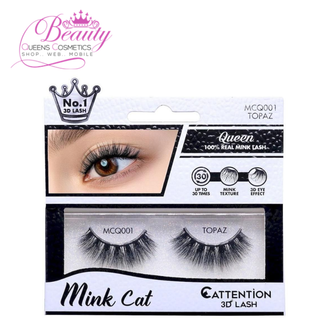 Ebin New York Mink Cat Queen Attitude 3D Lashes | MCQ001–MCQ010 | Luxury Mink Lashes