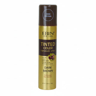 Ebin tinted color temporary spray dark brown 100ml root touch up and lace tinting aerosol can
