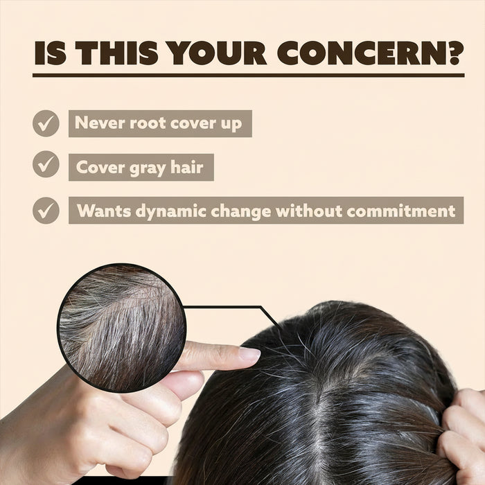 Ebin tinted color temporary spray darkest brown 100ml root touch up and lace tinting aerosol can