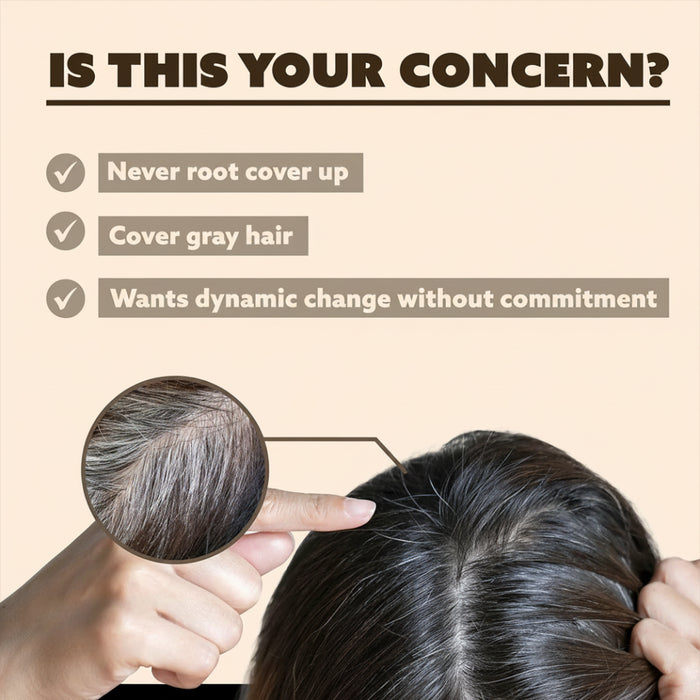 Ebin tinted color temporary spray natural black 100ml root touch up and lace tinting aerosol can