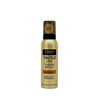 Ebin tinted lace foaming mousse medium brown 100ml wig customization pump bottle