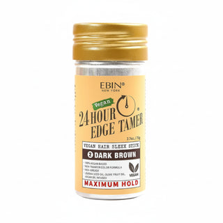 Ebin vegan colored hair sleek stick dark brown 75g push up tinted styling wax tube for flyaways