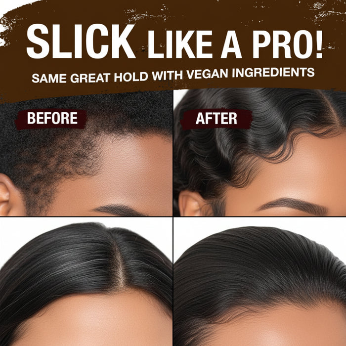 Ebin vegan colored hair sleek stick jet black 75g push up tinted styling wax tube for flyaways