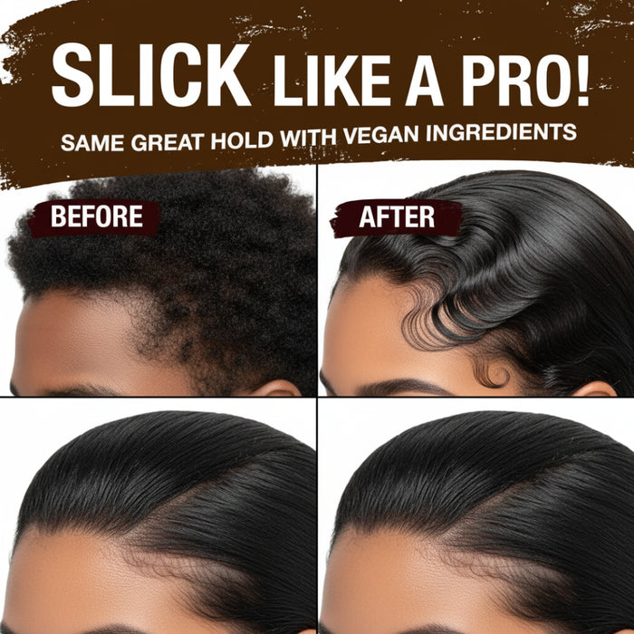 Ebin vegan colored hair sleek stick natural black 75g push up tinted styling wax tube for flyaways