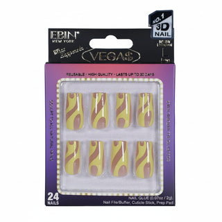 Ebin New York What Happens In Vegas It's Lit ready to wear press on false nails pack