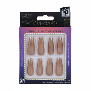 Ebin New York What Happens In Vegas It's Lit ready to wear press on false nails pack