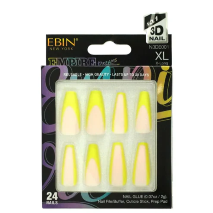 Ebin New York Empire Dream Neon Glow Nails | Bold Ready-to-Wear Press On Nails