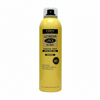 Ebin Wonder Lace Bond spray extra mega hold 180ml original formula aerosol canister