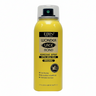 Ebin Wonder Lace Bond spray extra mega hold 80ml original formula aerosol canister