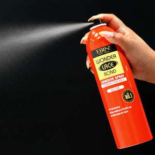 Ebin Wonder Lace Bond spray extreme firm hold 30ml formula aerosol canister