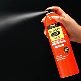 Ebin Wonder Lace Bond spray extreme firm hold 420ml formula aerosol canister