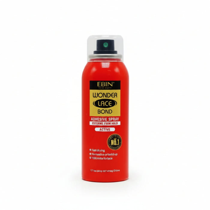 Ebin New York Wonder Lace Bond Adhesive Spray Extreme Firm Hold 80ml | Travel Size Lace Spray