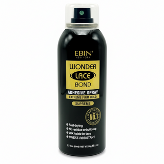 Ebin Wonder Lace Bond spray extreme mega hold supreme 80ml formula aerosol canister