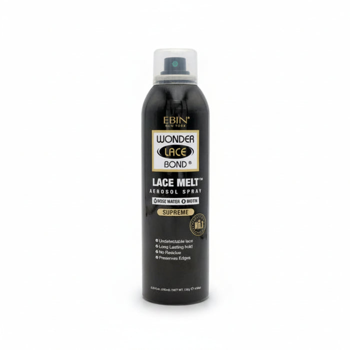 Ebin New York Wonder Lace Bond Lace Melt Aerosol Spray Rosewater 180ml | Seamless Melting Spray