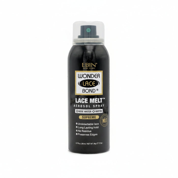 Ebin New York Wonder Lace Bond Lace Melt Aerosol Spray Rosewater 80ml | Seamless Melting Spray