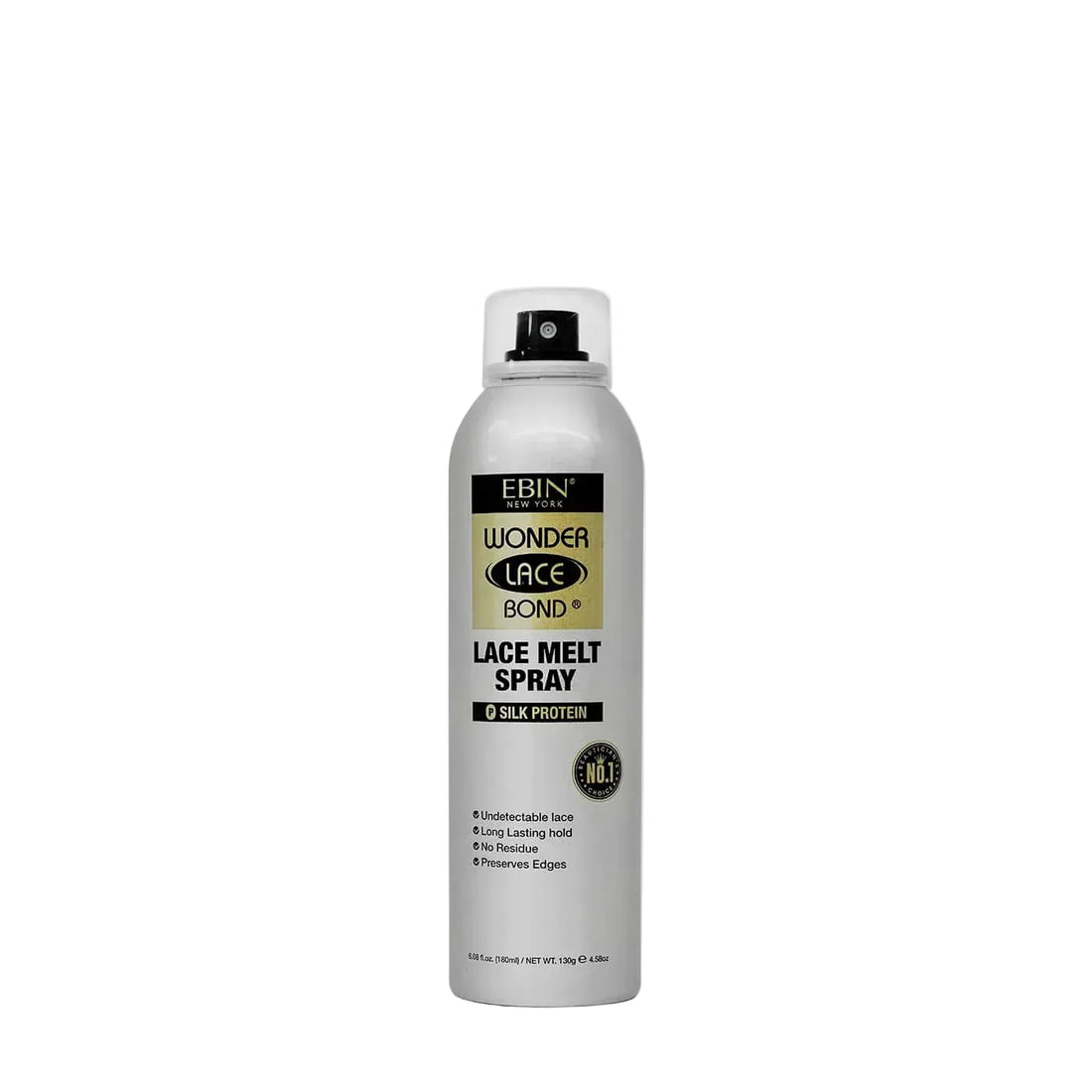 Ebin New York Wonder Lace Bond lace melt aerosol spray silk protein 180ml professional can