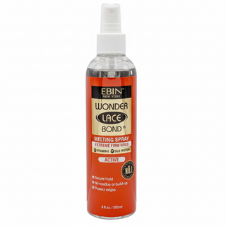 Ebin Wonder Lace Bond melting spray Active 250ml extreme hold aerosol can for wig installs