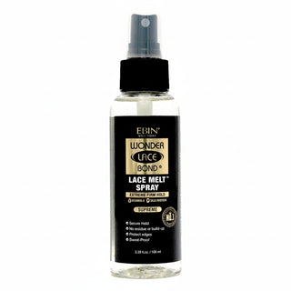 Ebin Wonder Lace Bond melting spray supreme extreme firm hold 100ml travel size aerosol canister