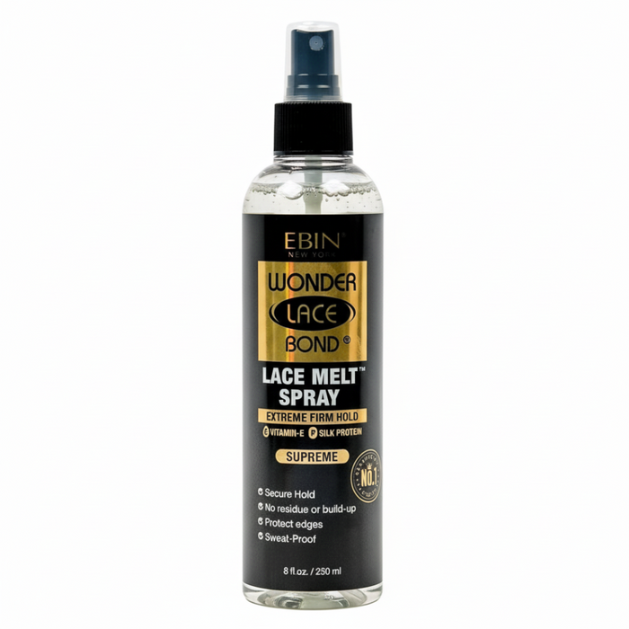 Ebin New York Wonder Lace Bond Melting Spray Supreme 250ml | Extreme Firm Hold & Edge Control
