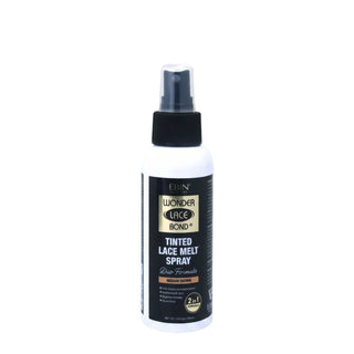 Ebin Wonder Lace Bond tinted lace melt spray medium brown extreme firm hold 100ml aerosol canister