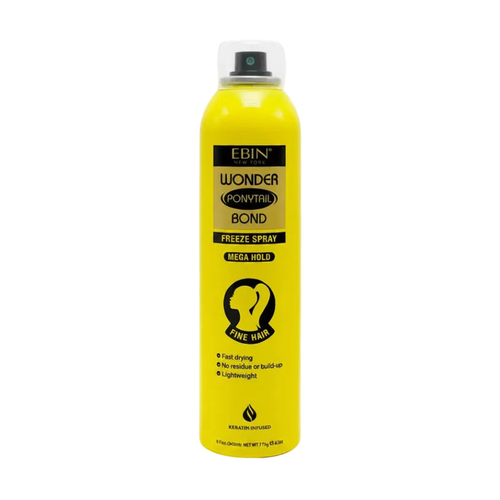 Ebin Wonder Ponytail Bond freeze spray extra mega hold 245ml aerosol canister